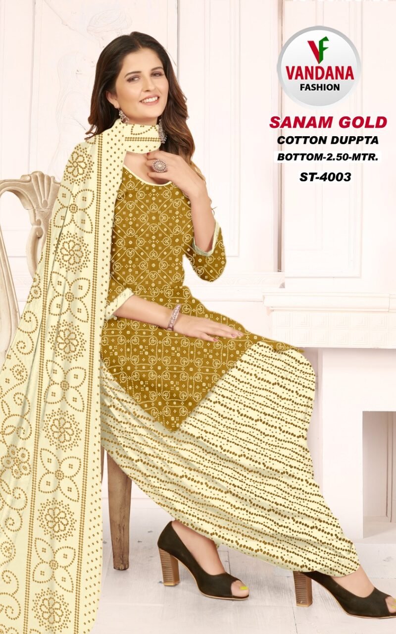 Vandana Sanam Gold Vol 4 Wholesale Cotton Dress Material