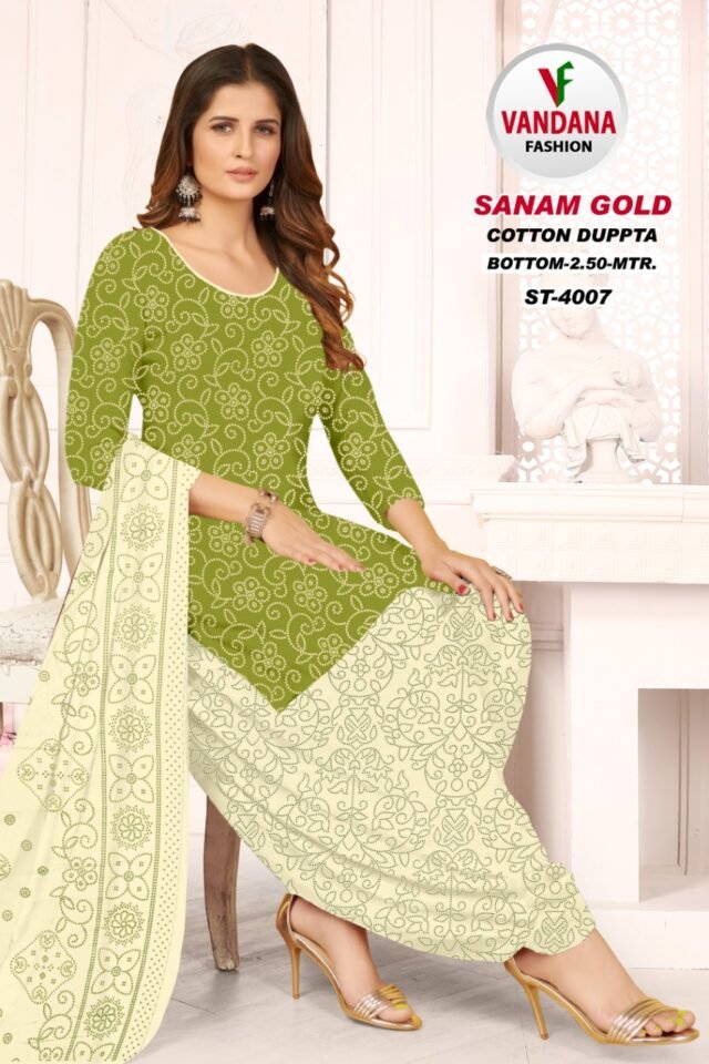 Vandana Sanam Gold Vol 4 Wholesale Cotton Dress Material