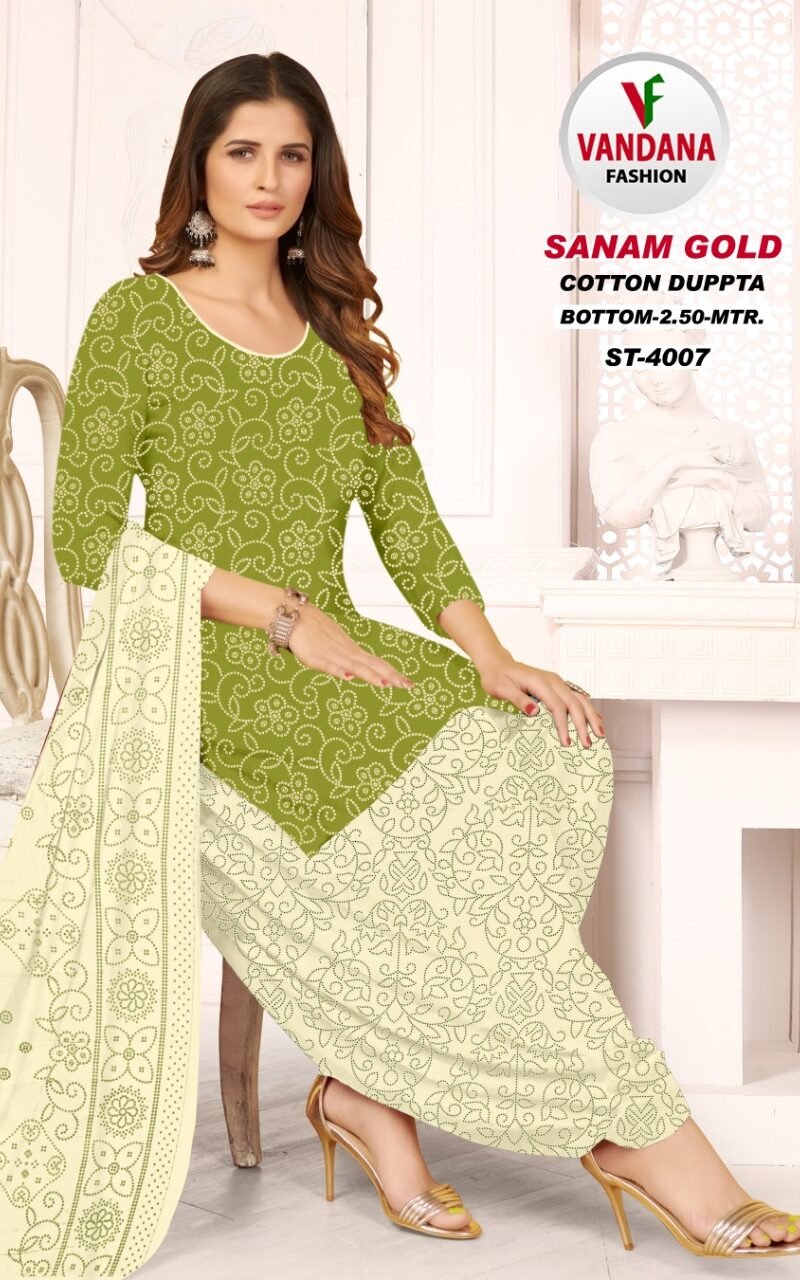 Vandana Sanam Gold Vol 4 Wholesale Cotton Dress Material