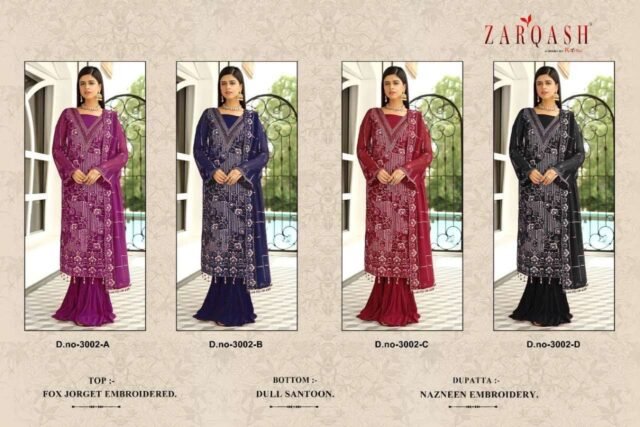 Zarqash Z - 3002 Pakistani Salwar Suits
