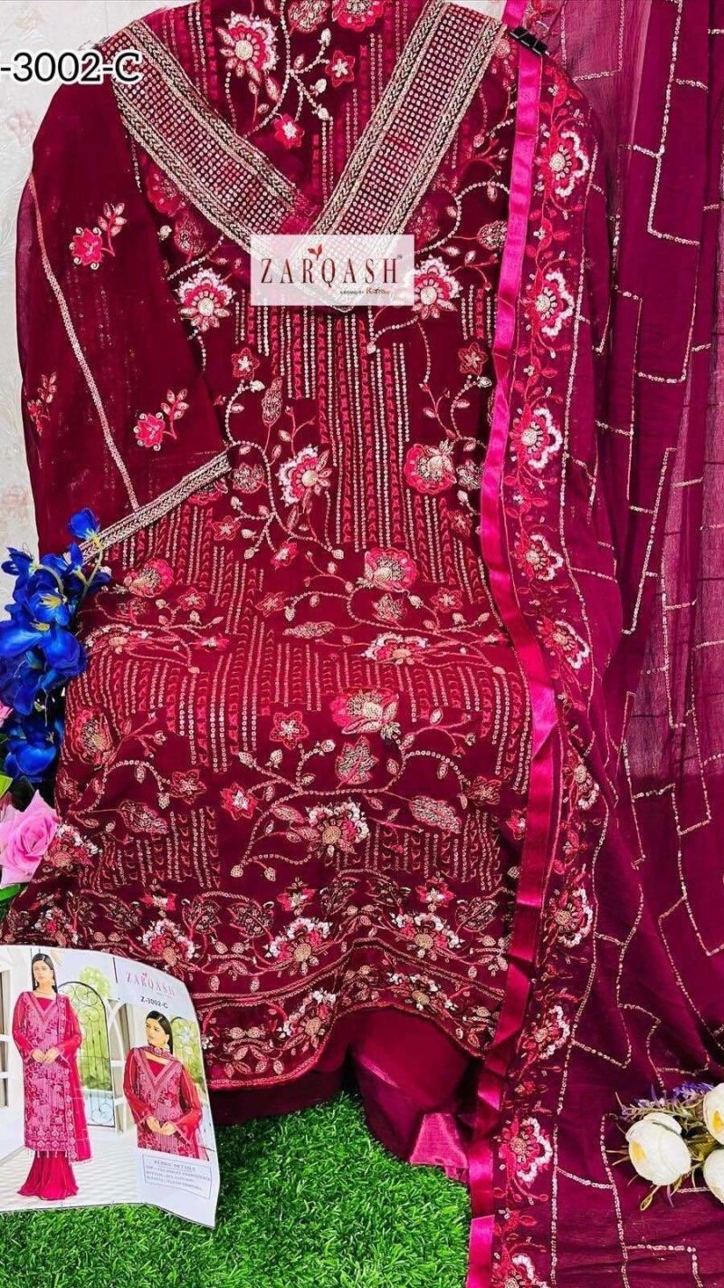 Zarqash Z - 3002 Pakistani Salwar Suits