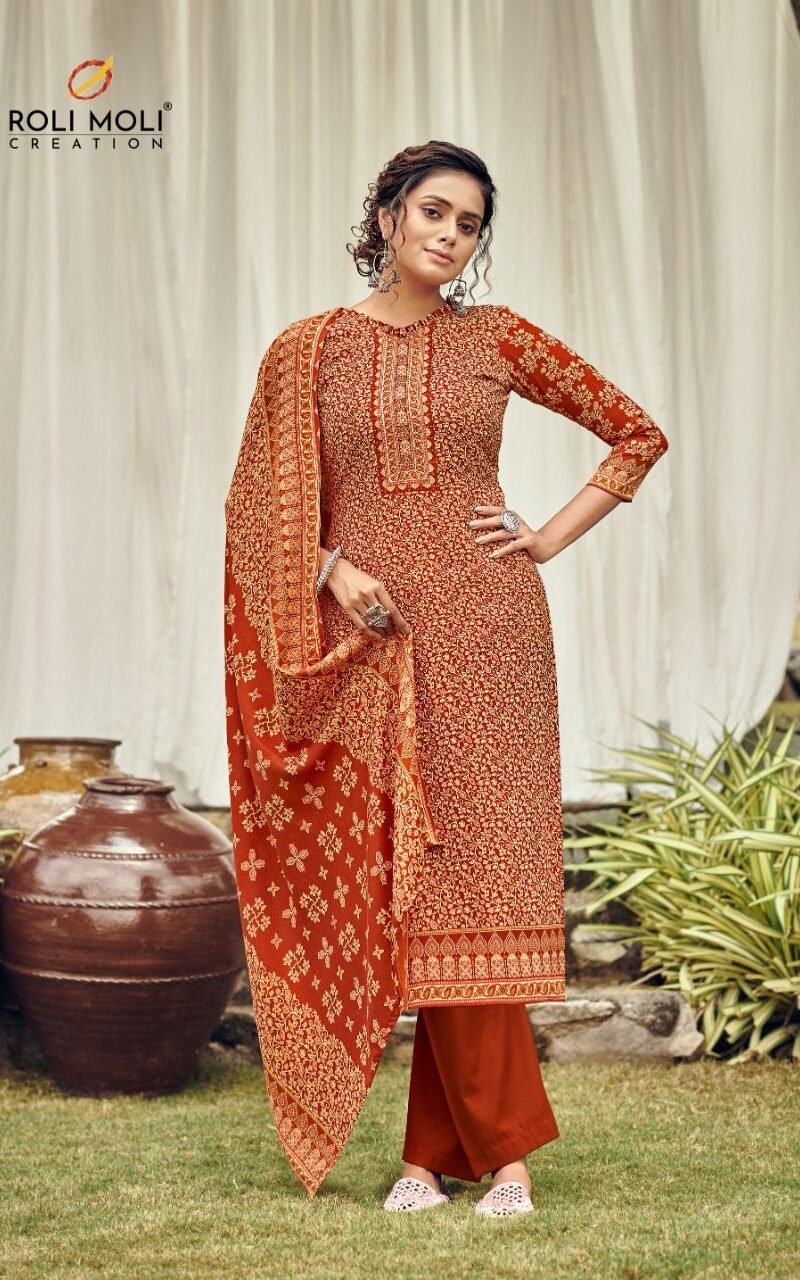 Zubeda Roli Moli Creation Pashmina Suits Wholesale Online