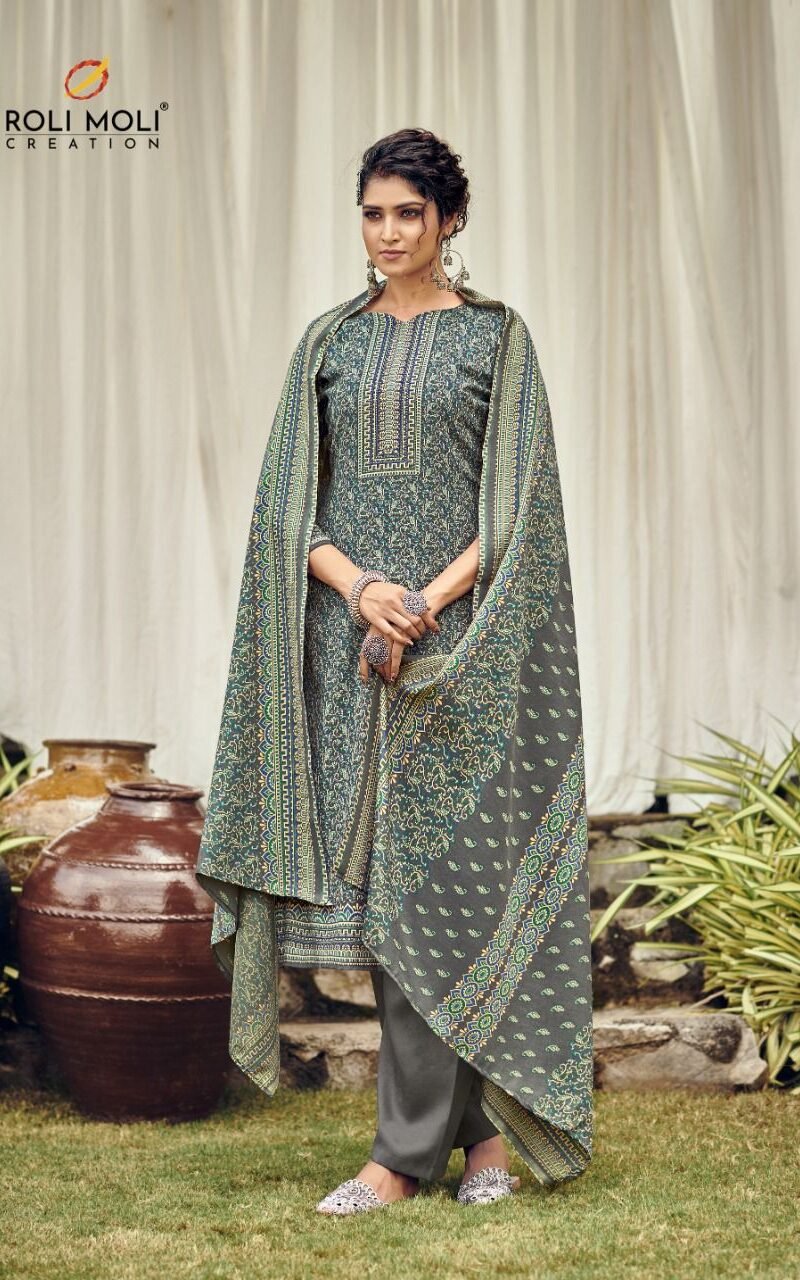 Zubeda Roli Moli Creation Pashmina Suits Wholesale Online