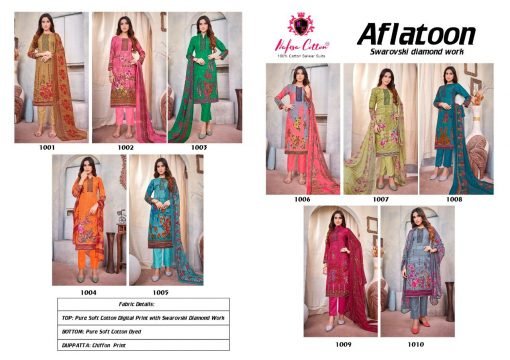 Aflatoon Nafisa Cotton Wholesale Cotton Dress Material