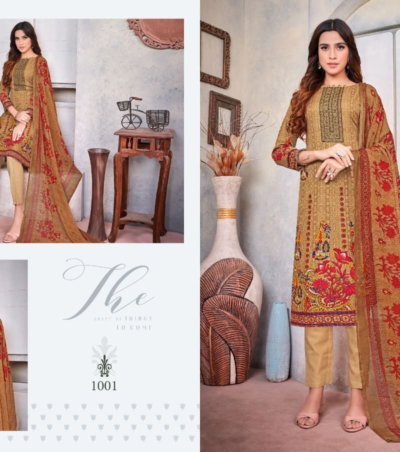 Aflatoon Nafisa Cotton Wholesale Cotton Dress Material
