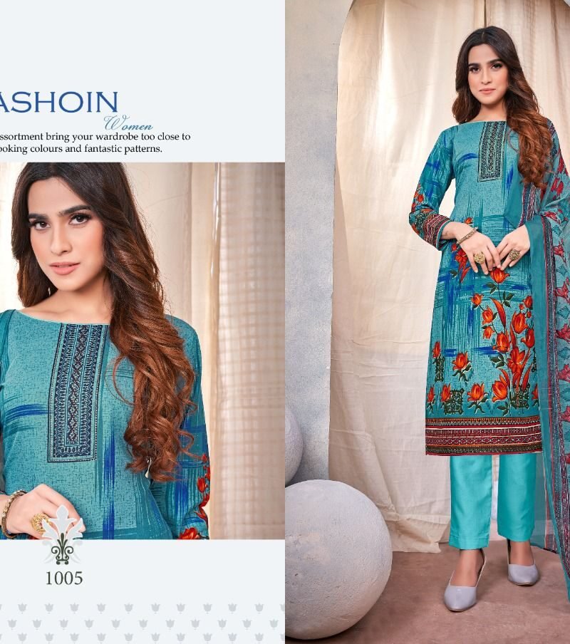 Aflatoon Nafisa Cotton Wholesale Cotton Dress Material