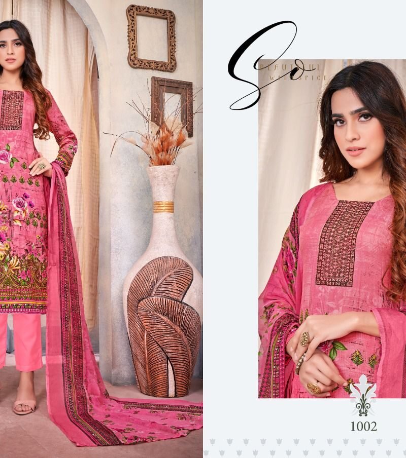 Aflatoon Nafisa Cotton Wholesale Cotton Dress Material