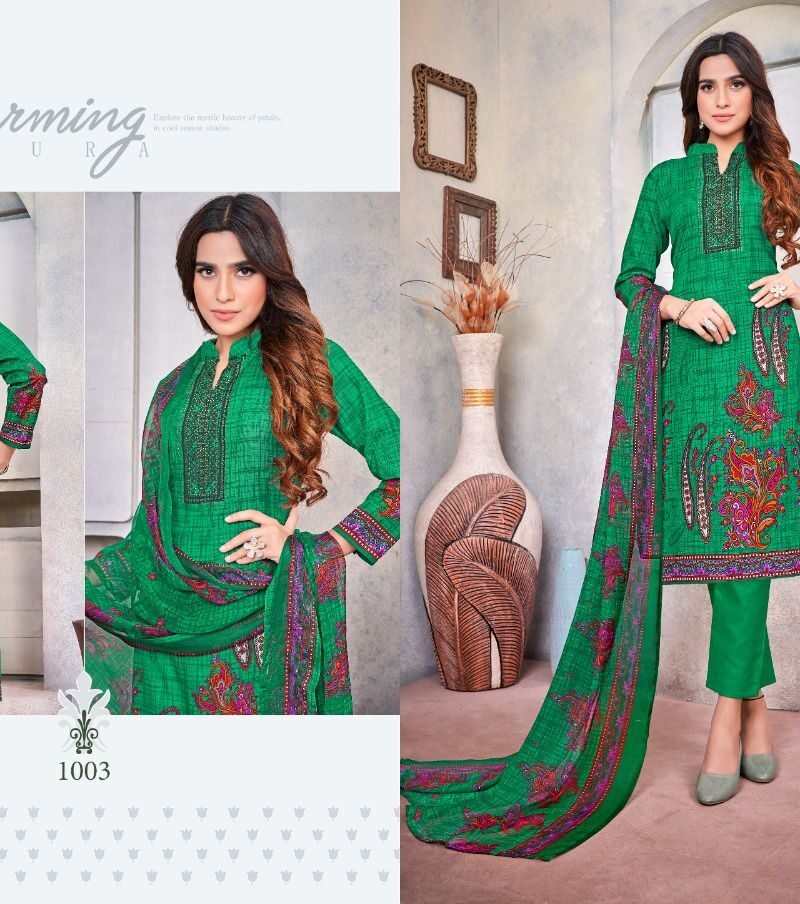 Aflatoon Nafisa Cotton Wholesale Cotton Dress Material