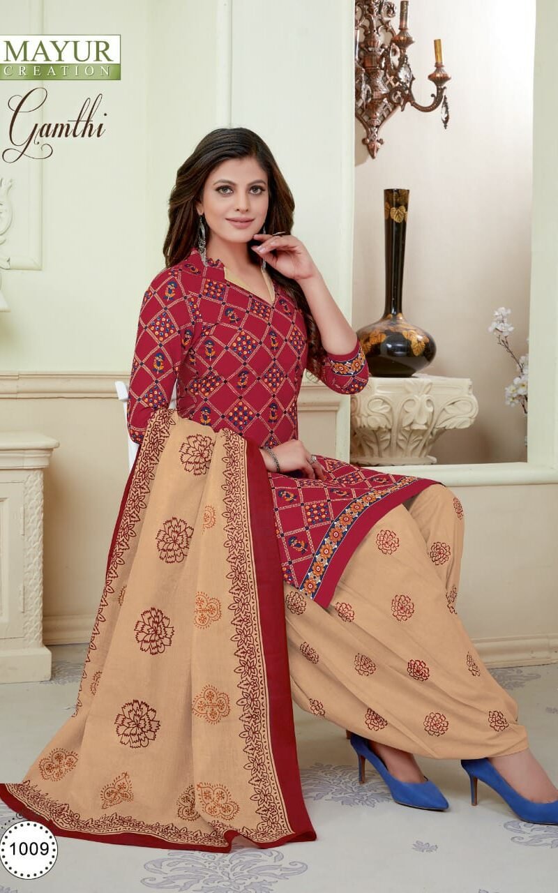 Akash Gamthi Vol 1 Wholesale Cotton Dress Material