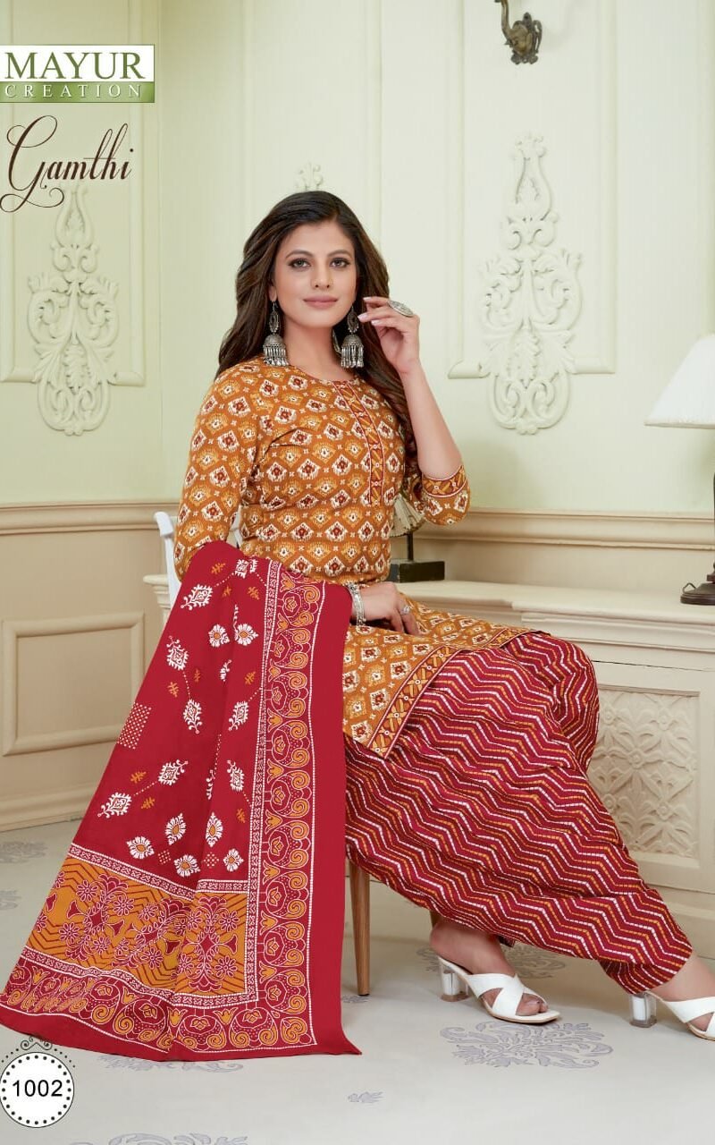 Akash Gamthi Vol 1 Wholesale Cotton Dress Material