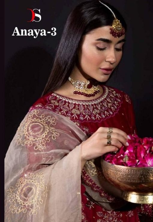 Anaya Velvet Vol 3 Deepsy Pashmina Suits Wholesale Online
