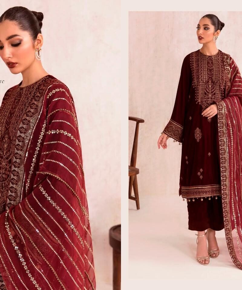 Anaya Velvet Vol 3 Deepsy Pashmina Suits Wholesale Online