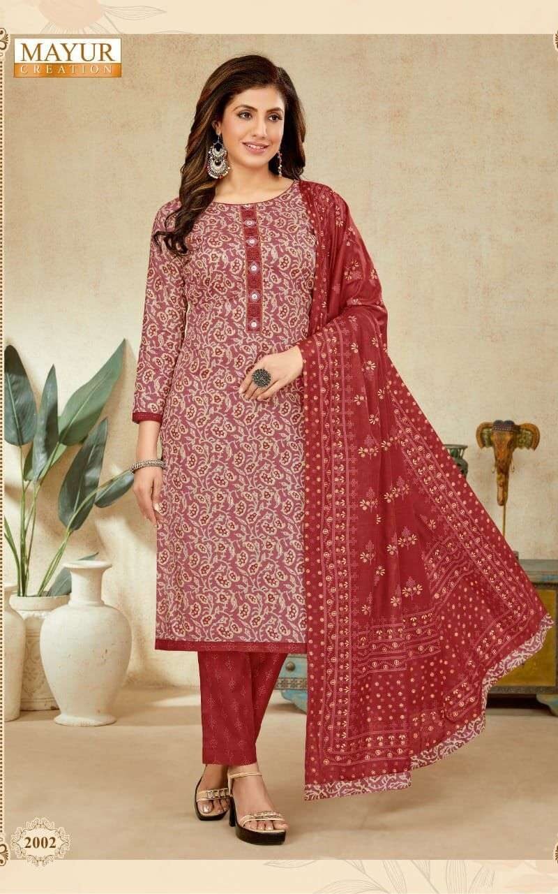 Anupama Vol 2 Mayur Creation Wholesale Cotton Dress Material