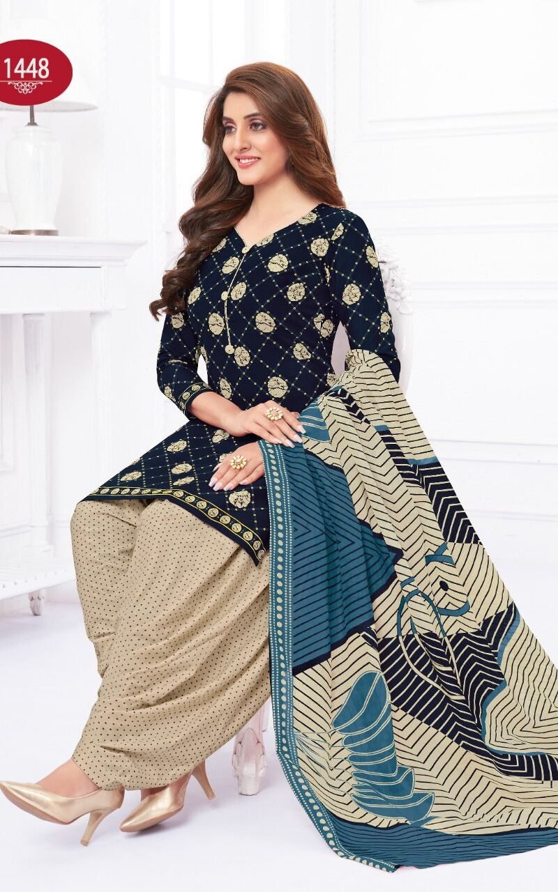 Baalar Colors Patiyala Vol 1 Wholesale Cotton Dress Material