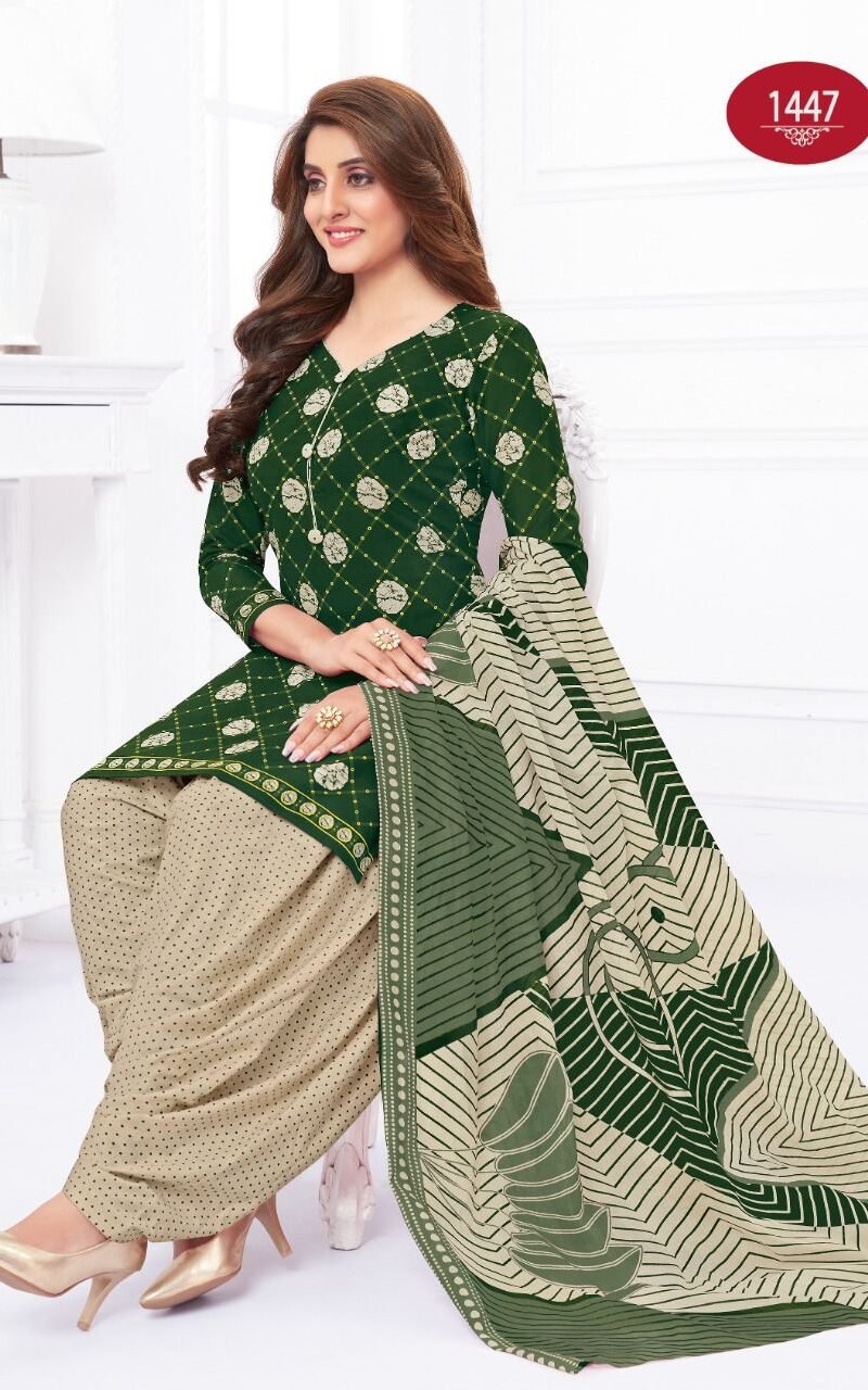 Baalar Colors Patiyala Vol 1 Wholesale Cotton Dress Material