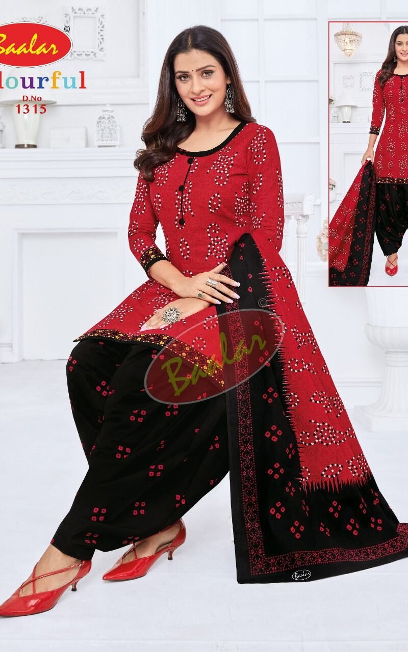 Baalar Colourful Vol 13 Wholesale Cotton Dress Material