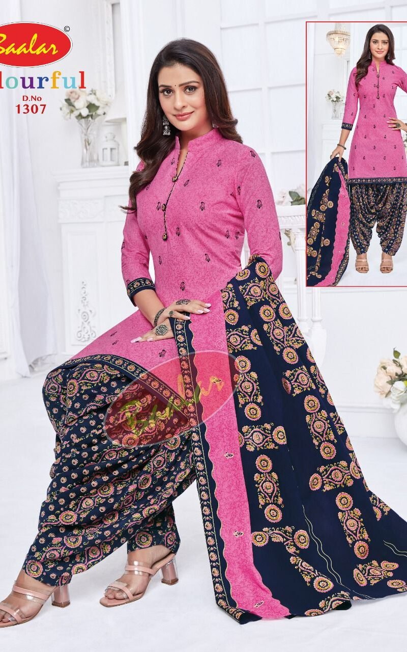 Baalar Colourful Vol 13 Wholesale Cotton Dress Material