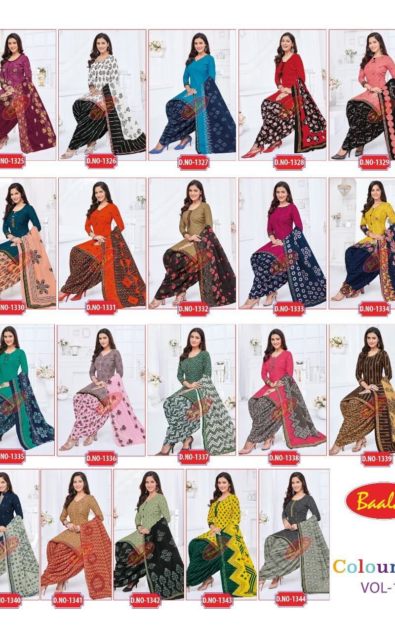 Baalar Colourful Vol 13 Wholesale Cotton Dress Material