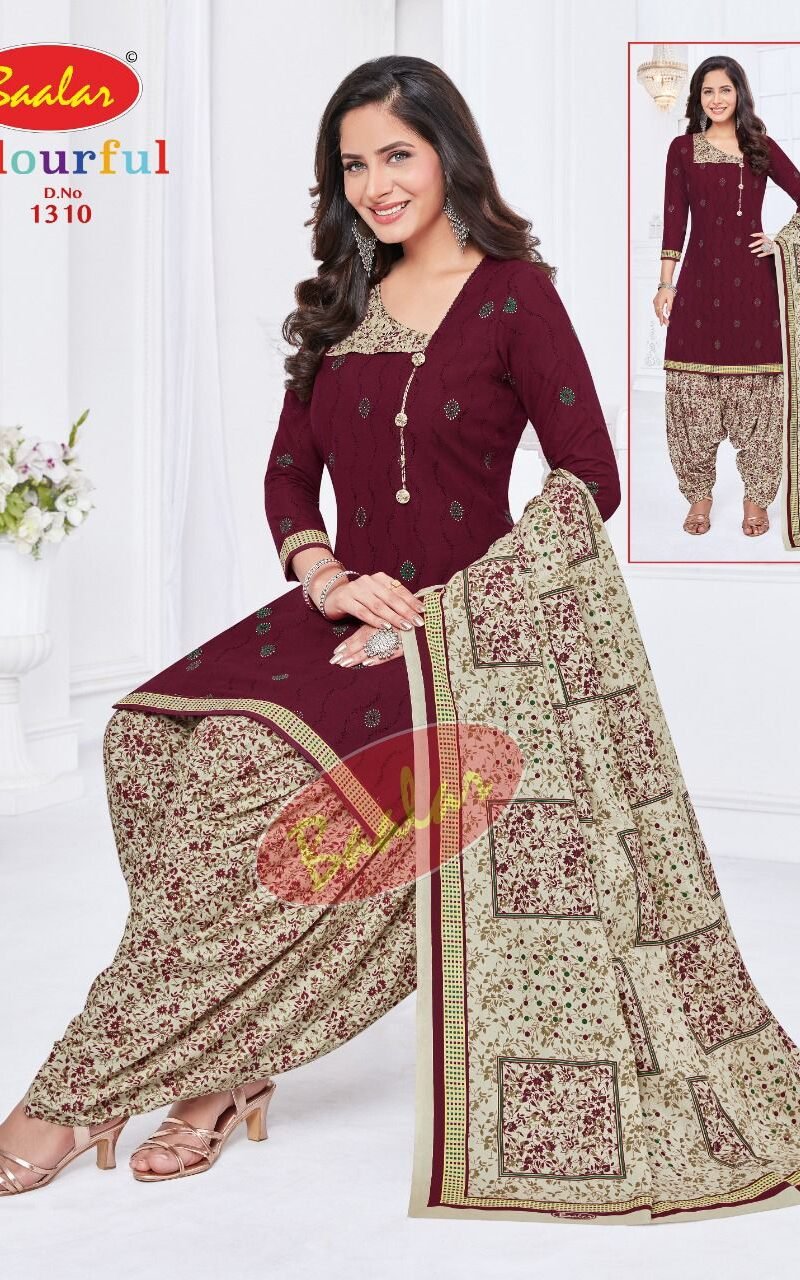 Baalar Colourful Vol 13 Wholesale Cotton Dress Material