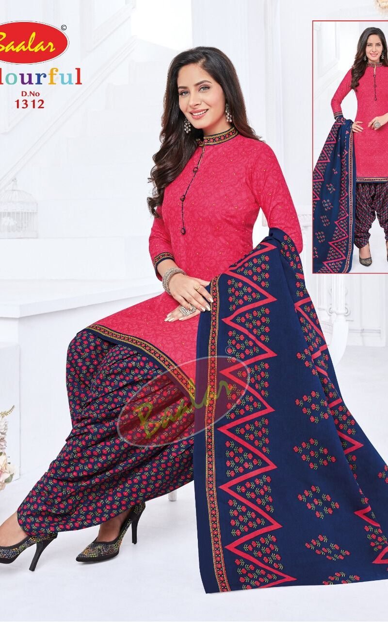 Baalar Colourful Vol 13 Wholesale Cotton Dress Material