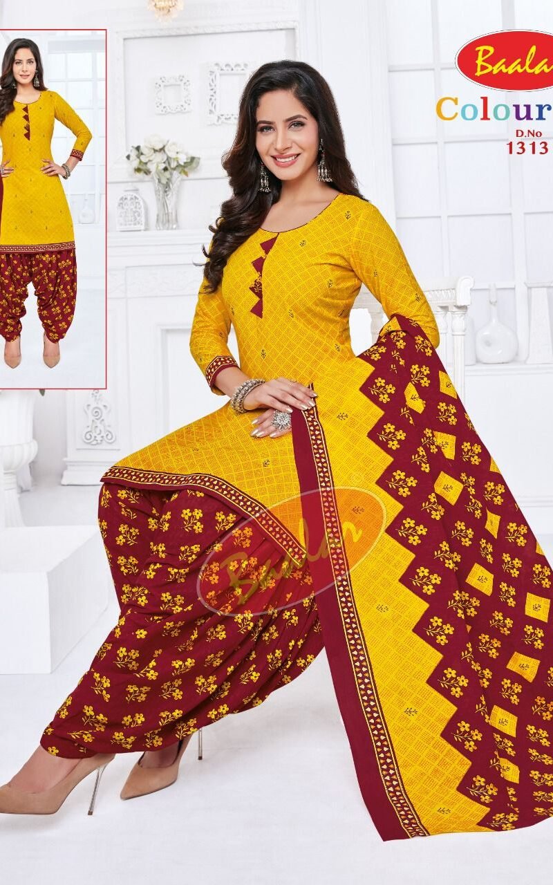 Baalar Colourful Vol 13 Wholesale Cotton Dress Material