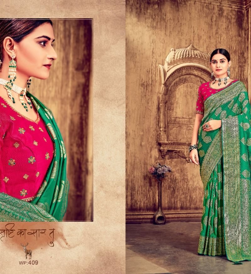 Banarasi Gajraj Kolkata Saree Wholesale Market - Wholesale Saree