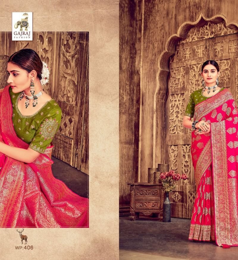 Banarasi Gajraj Kolkata Saree Wholesale Market - Wholesale Saree