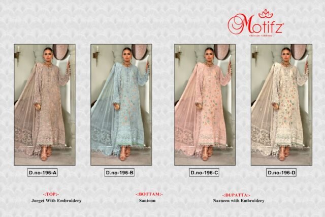 Buy Online Motifz D.No 196 Pakistani Salwar Suits