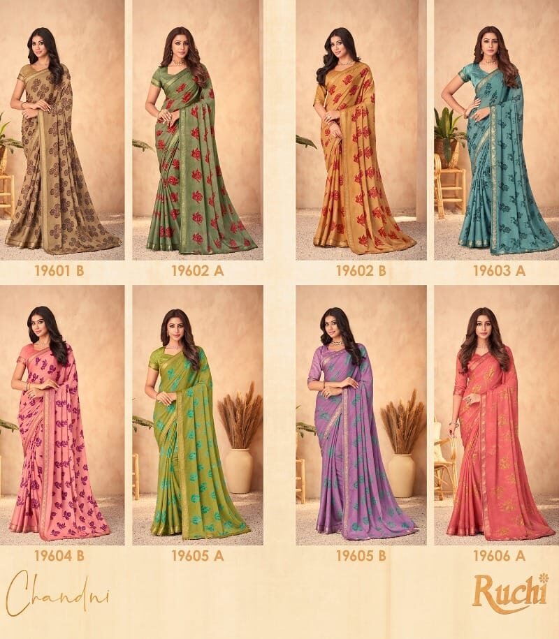 Chandni 3rd Edition Ruchi Wholesale Market Saree Surat - Wholesale Saree