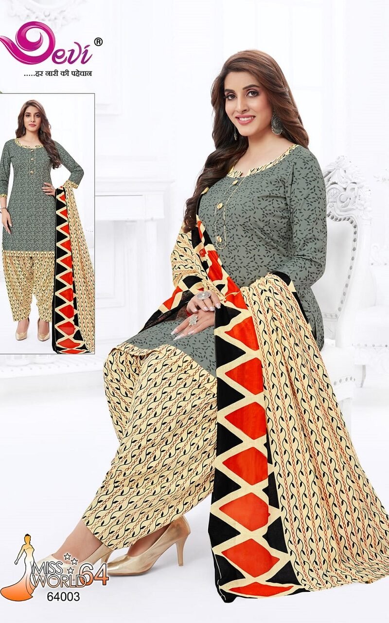 Devi Miss World Vol 64 Wholesale Cotton Dress Material