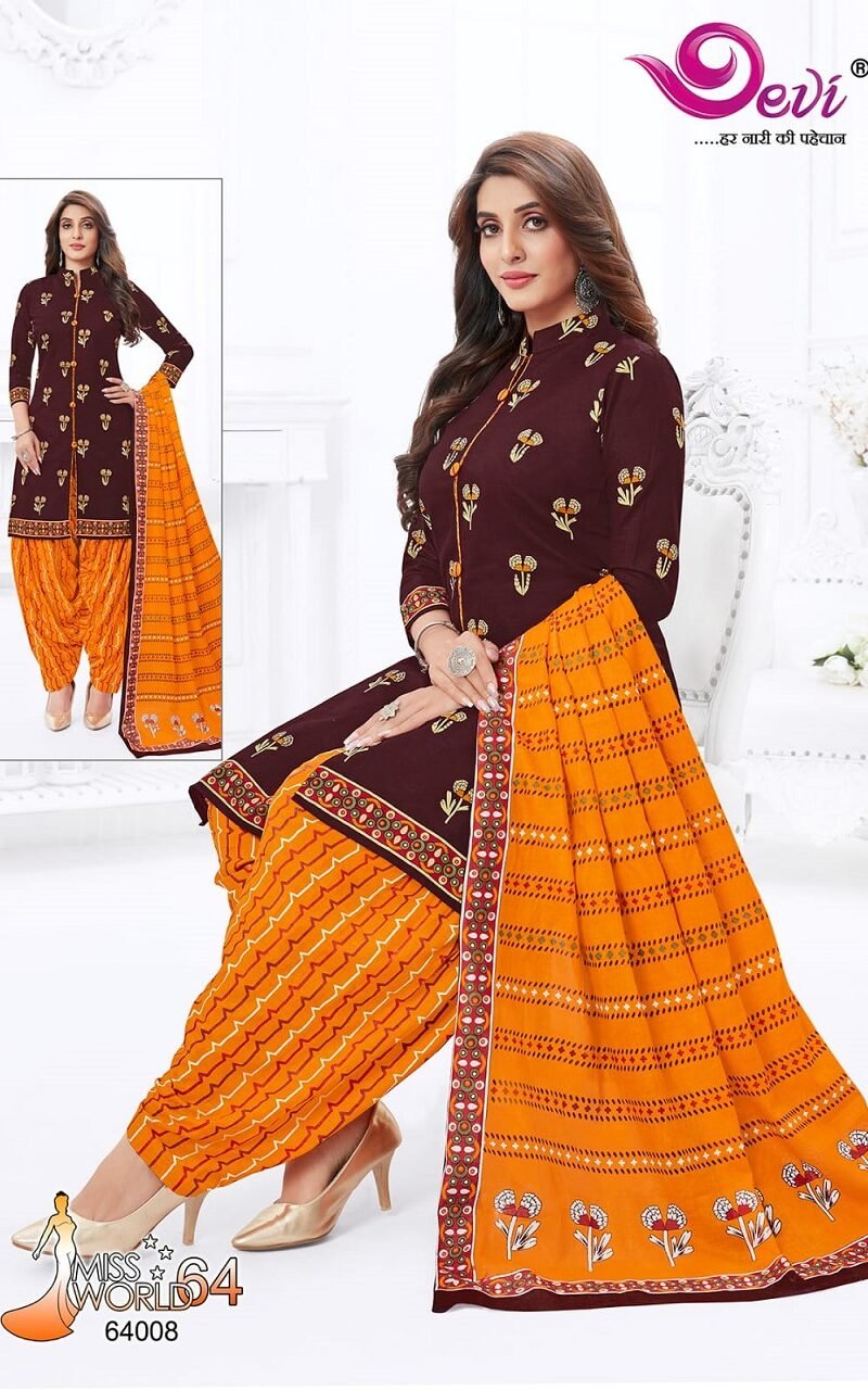 Devi Miss World Vol 64 Wholesale Cotton Dress Material