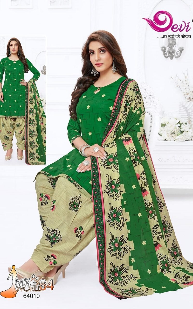 Devi Miss World Vol 64 Wholesale Cotton Dress Material