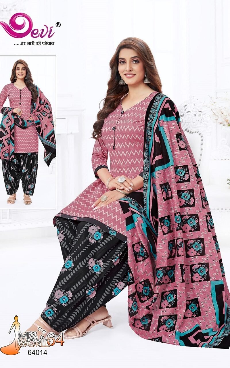 Devi Miss World Vol 64 Wholesale Cotton Dress Material