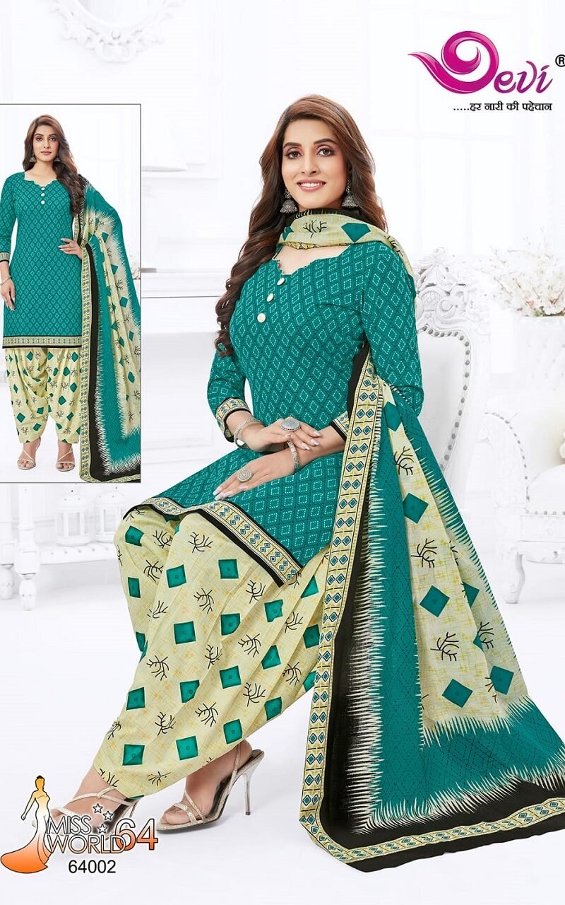 Devi Miss World Vol 64 Wholesale Cotton Dress Material