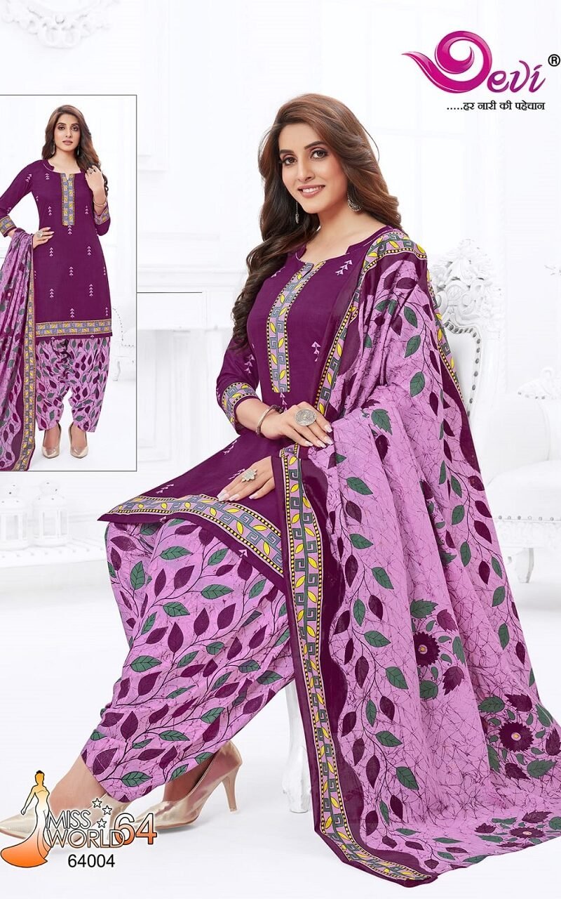 Devi Miss World Vol 64 Wholesale Cotton Dress Material