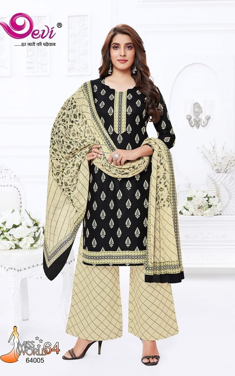 Devi Miss World Vol 64 Wholesale Cotton Dress Material