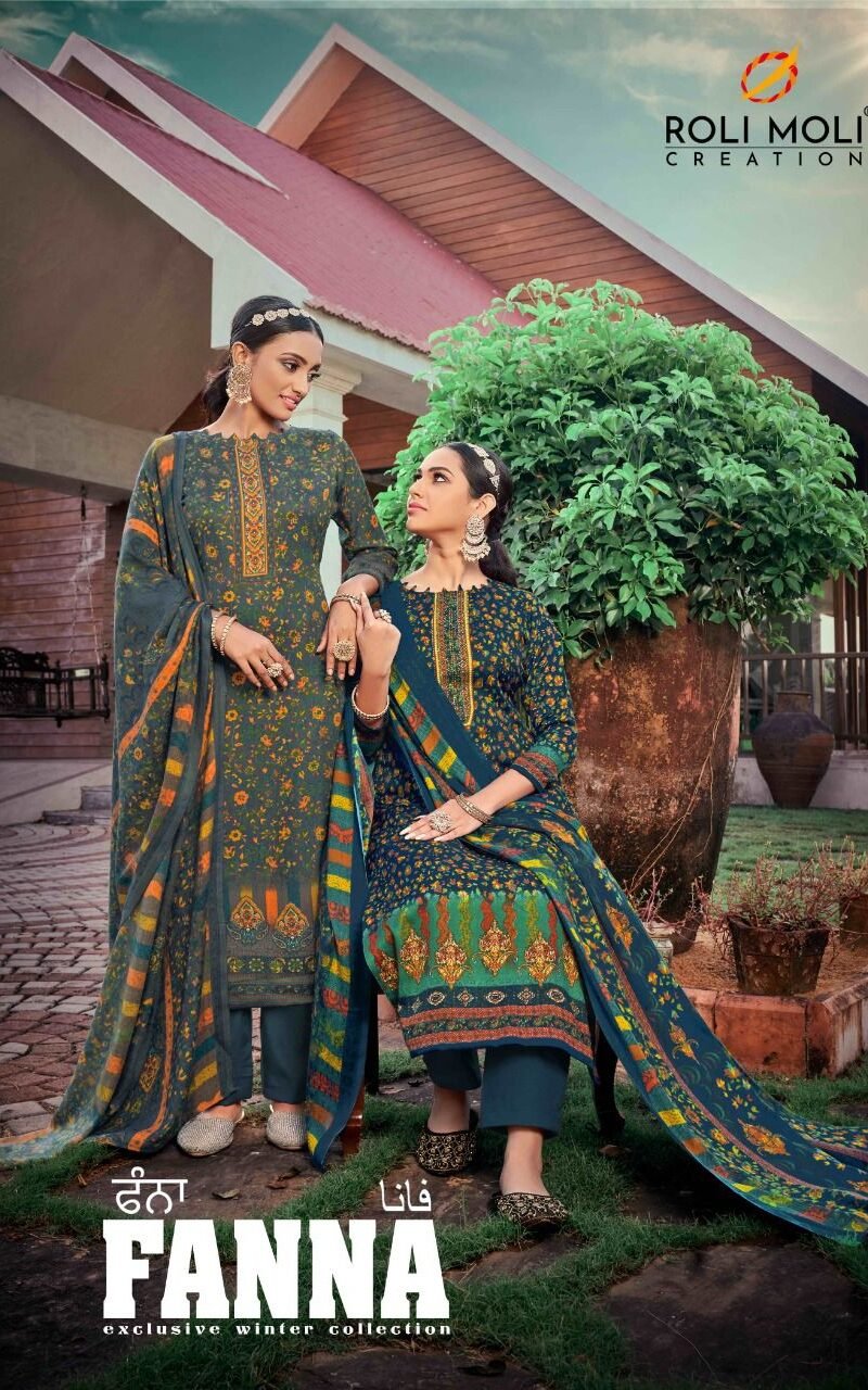 Fanna Rolimoli Pashmina Suits Wholesale Online