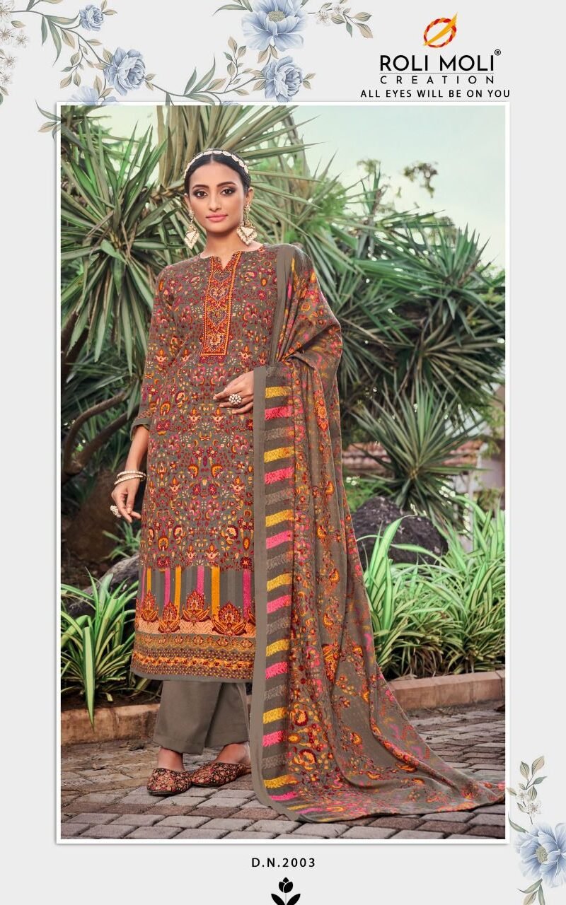 Fanna Rolimoli Pashmina Suits Wholesale Online