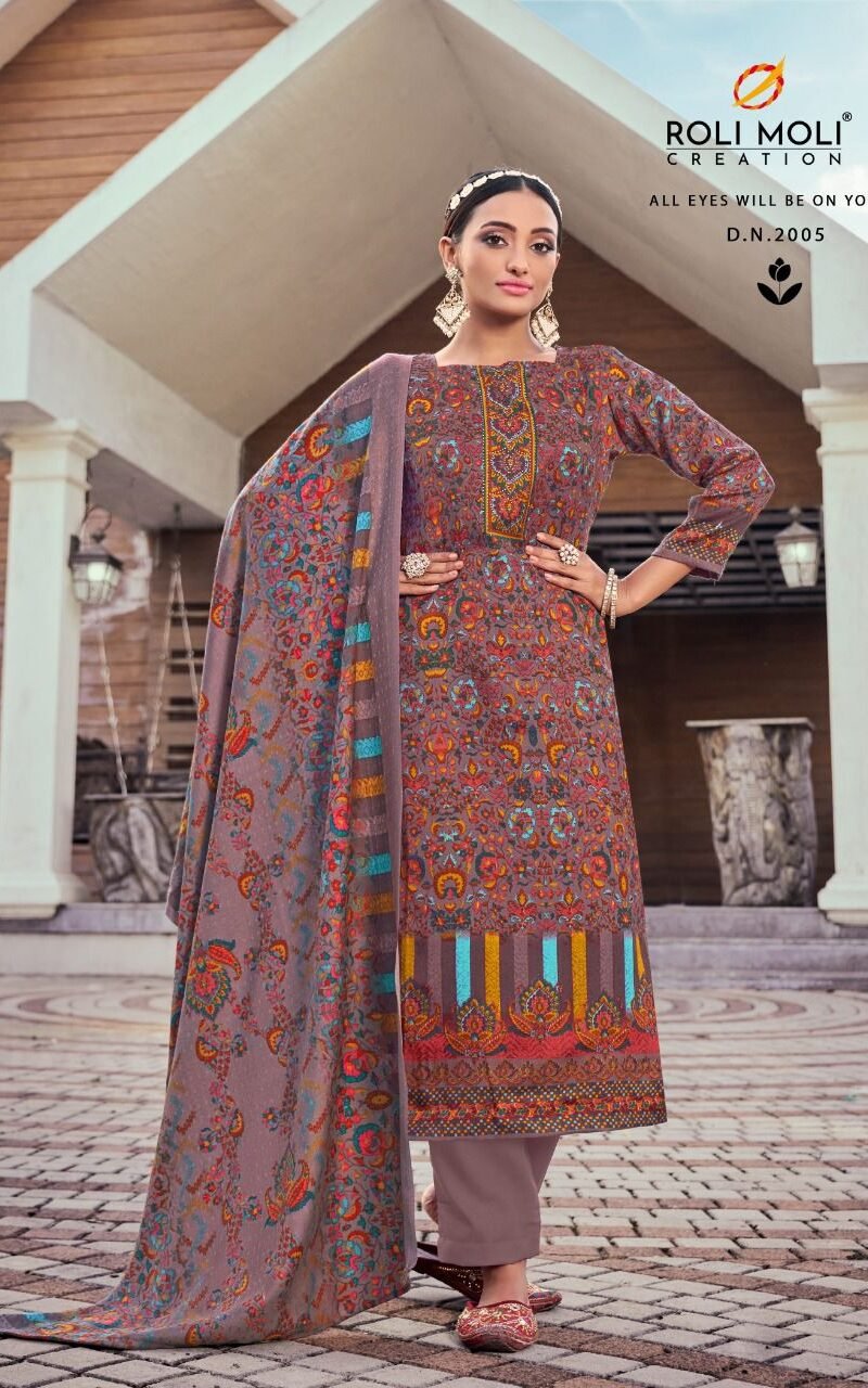 Fanna Rolimoli Pashmina Suits Wholesale Online