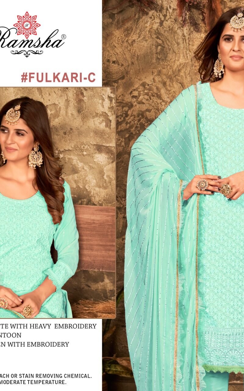 Fulkari Nx Ramsha Pakistani Salwar Suits