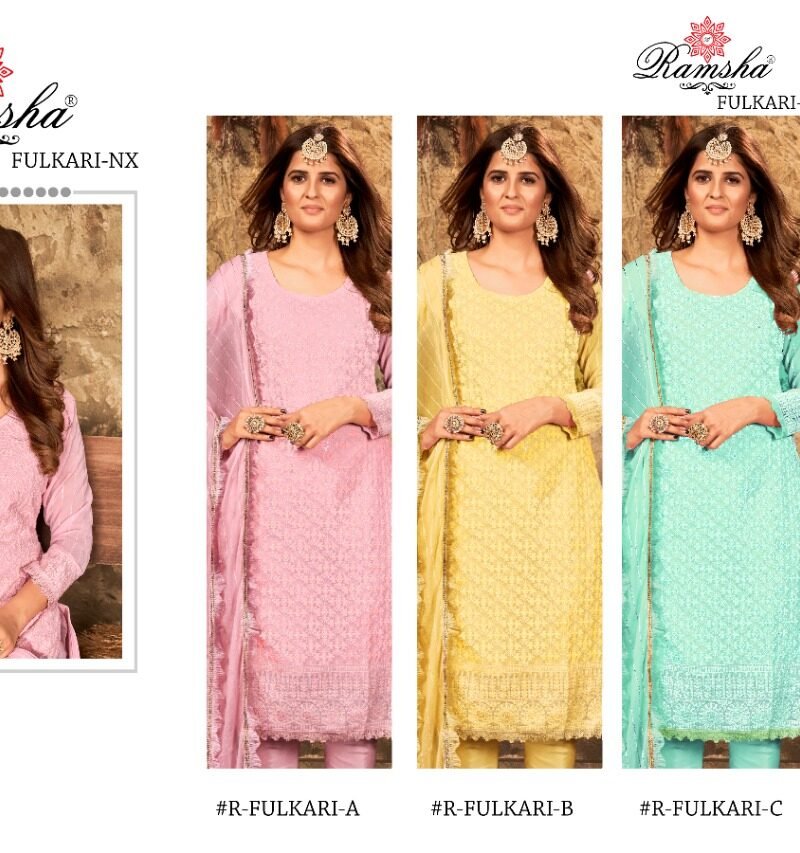 Fulkari Nx Ramsha Pakistani Salwar Suits