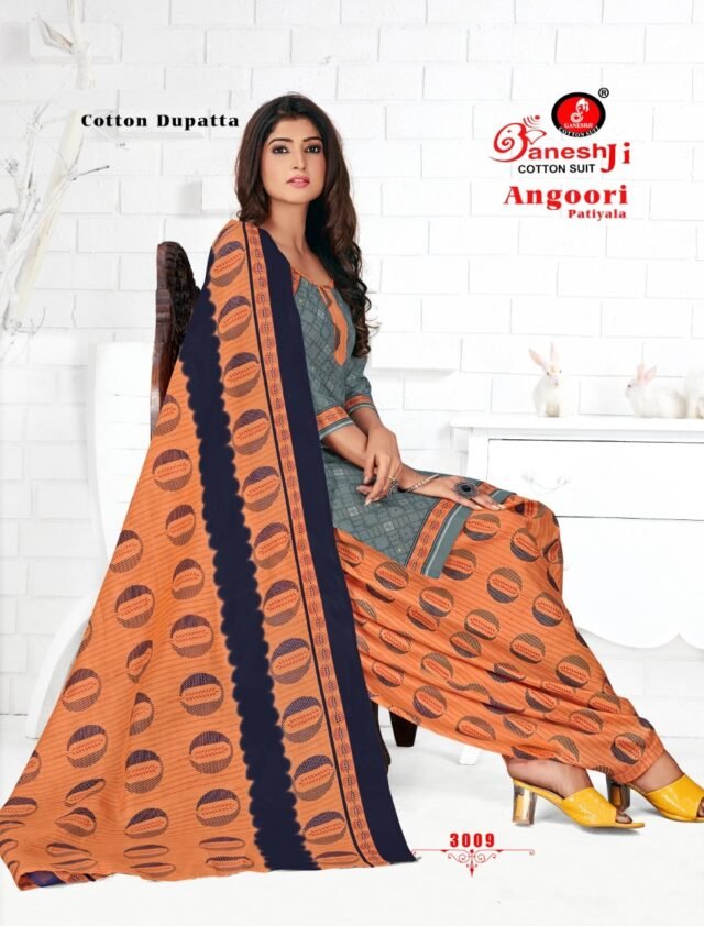 Ganeshji Angoori Patiyala Vol 3 Wholesale Cotton Dress Material