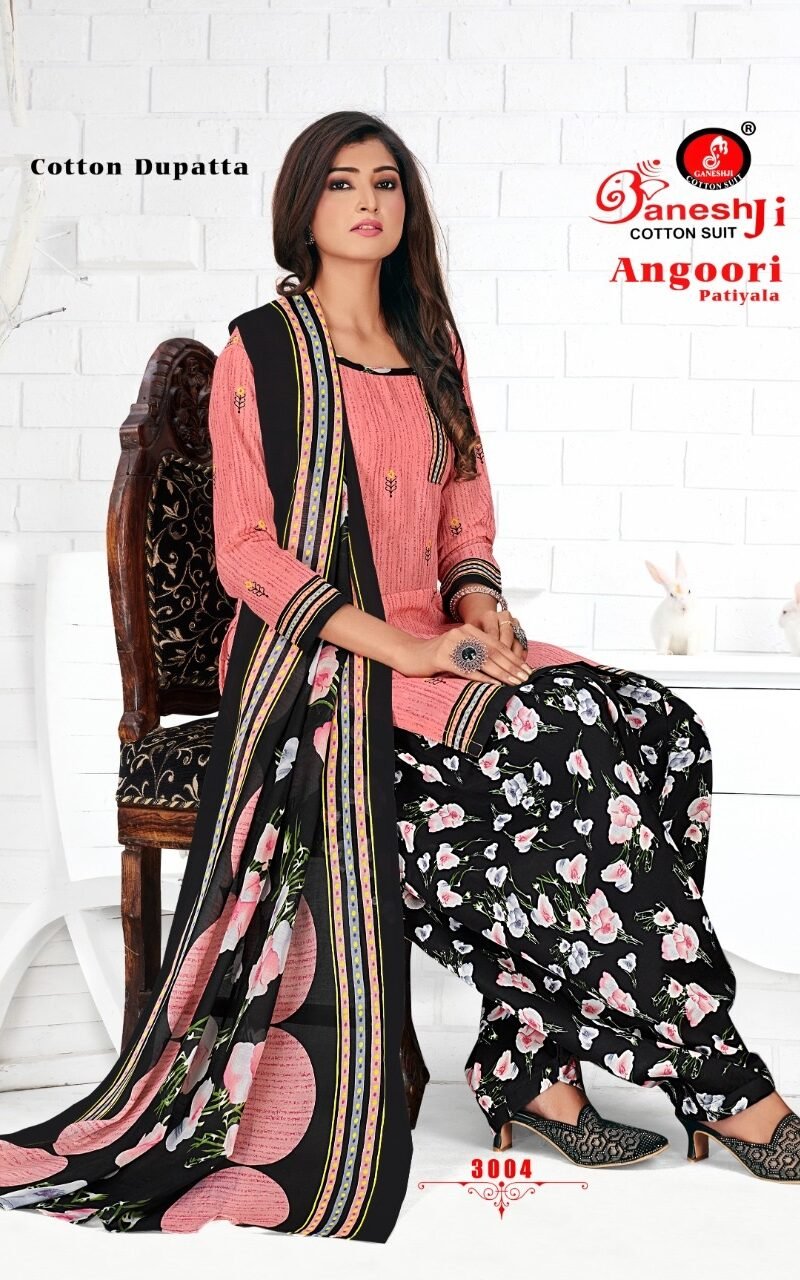 Ganeshji Angoori Patiyala Vol 3 Wholesale Cotton Dress Material