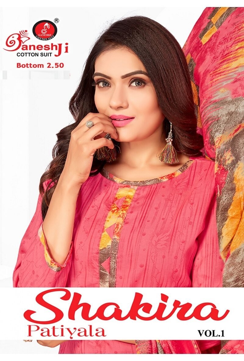 Ganeshji Shakira Vol 1 Wholesale Cotton Dress Material