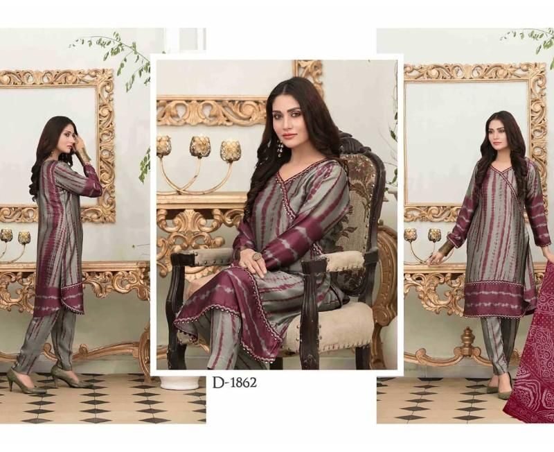 Hala Tie Dye Karachi Heavy Cotton Wholesale Cotton Dress Material