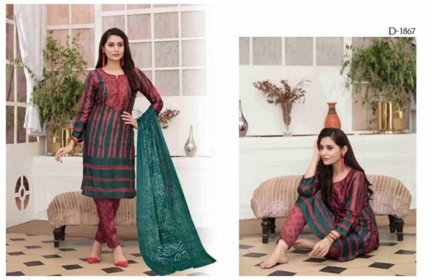 Hala Tie Dye  Karachi  Heavy Cotton Wholesale Cotton Dress Material  