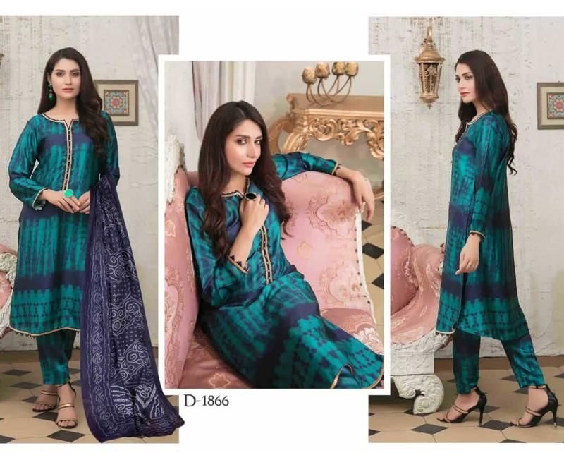 Hala Tie Dye Karachi Heavy Cotton Wholesale Cotton Dress Material