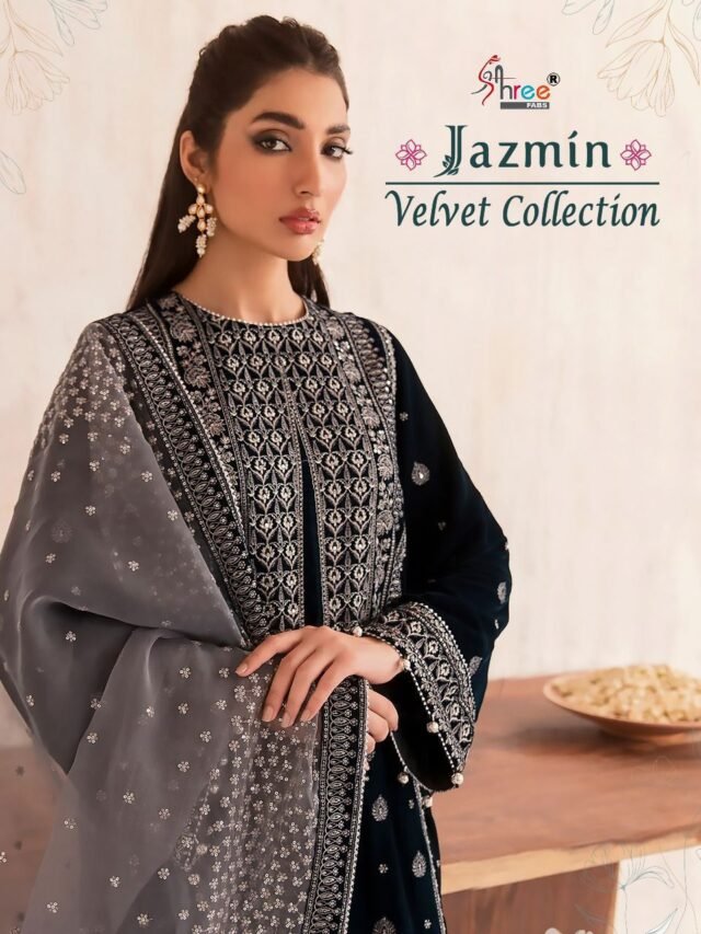 Jazmin Velvet Collection Shree Fabs Pashmina Pakistani Salwar Suits