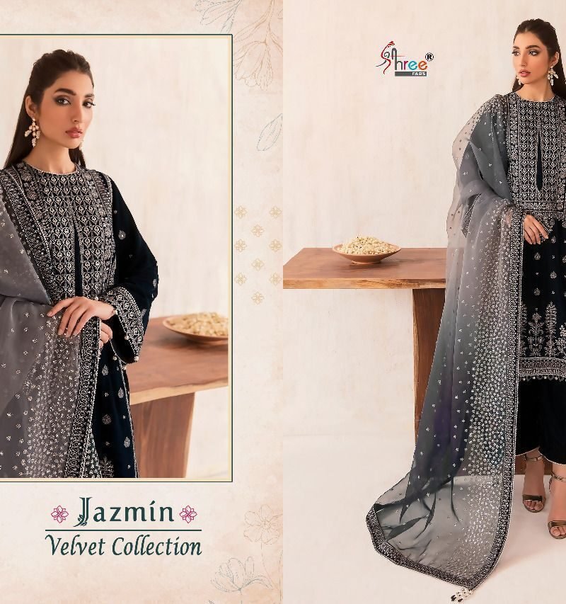 Jazmin Velvet Collection Shree Fabs Pashmina Pakistani Salwar Suits