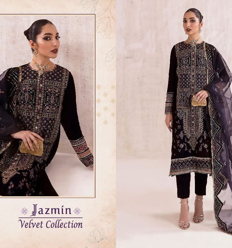 Jazmin Velvet Collection Shree Fabs Pashmina Pakistani Salwar Suits
